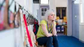 Stressed schoolteacher.