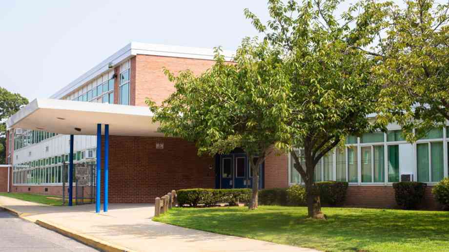 Exterior of a school.