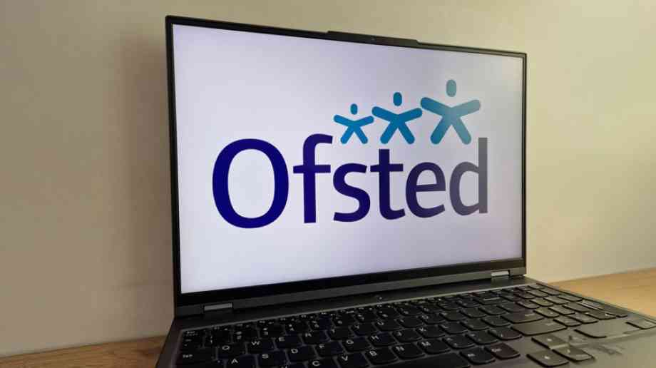 Ofsted on laptop