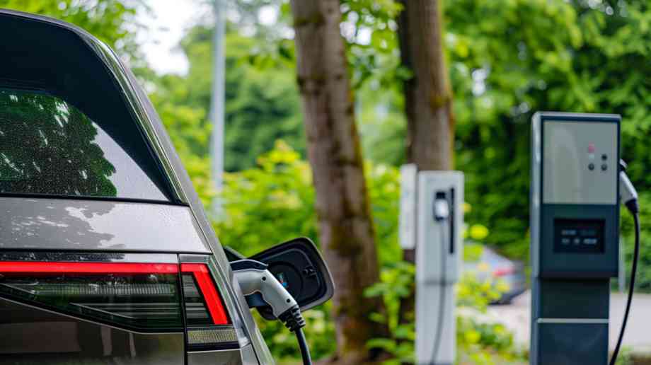 electric vehicle at a chargepoint