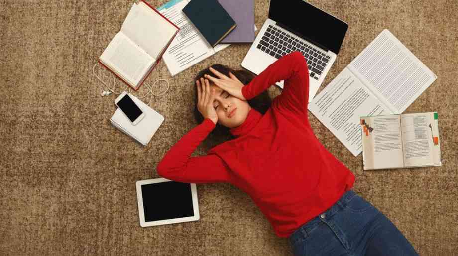 Stressed young person