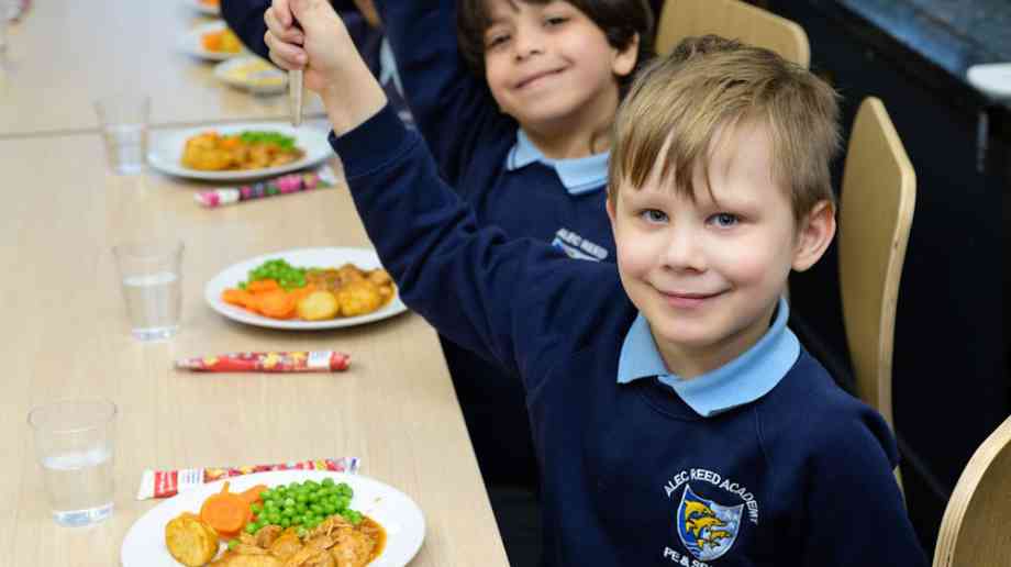 School children eating, credit School Food Matters